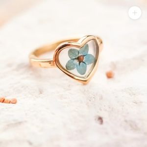 NEW BEAUTIFUL FLOWER AND MUSTARD SEED RING